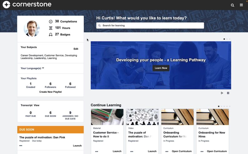 Cornerstone Logiciel de gestion de la formation en entreprise Cornerstone