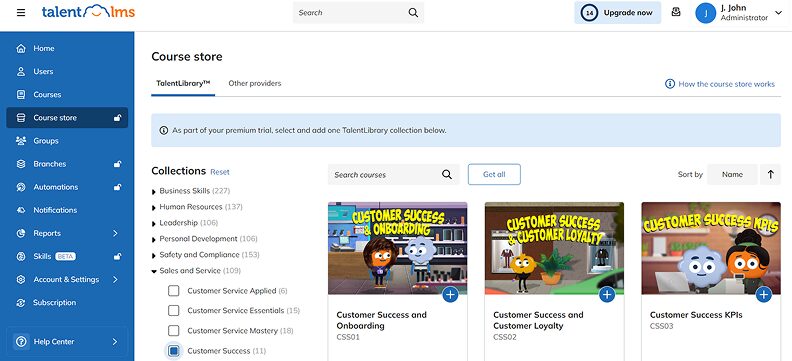 TalentLMS TalentLMS conforme à la norme SCORM